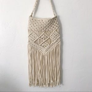NWOT Macrame Boho Bag
